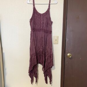 Chic Asymmetrical Purple Dress